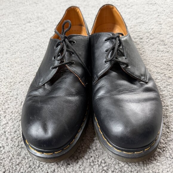 Dr. Martens 1461 Smooth Leather Oxford Shoes Men's Size 14 -3 hole Black - VGUC - Picture 7 of 13